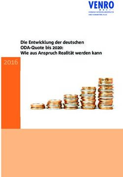 2016 Die Entwicklung der deutschen ODA-Quote bis 2020: Wie aus Anspruch Realit&auml;t werden kann - VENRO