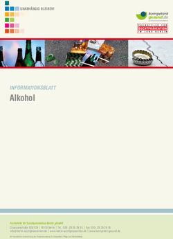 Alkohol INFORMATIONSBLATT - Fachstelle für Suchtprävention Berlin