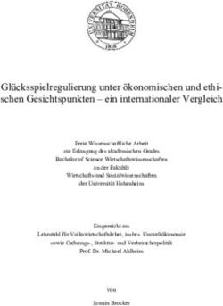Glücksspielregulierung unter ökonomischen und ethi-schen Gesichtspunkten - ein internationaler Vergleich - Forschungsstelle Glücksspiel