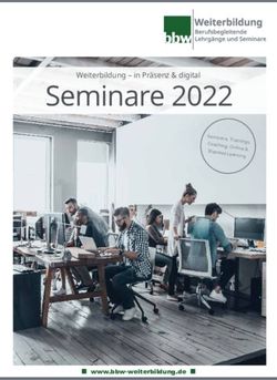 Seminare 2022 Weiterbildung - in Pr&auml;senz & digital - www.bbw-weiterbildung.de - bbw Weiterbildung