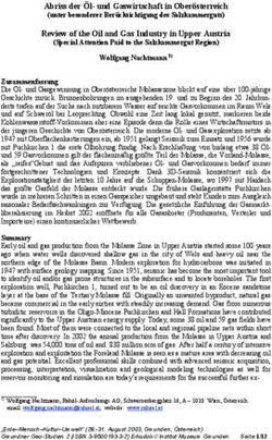 Abriss der l- und Gaswirtschaft in Ober sterreich (unter besonderer Ber cksichtigung des Salzkammerguts) Review of the Oil and Gas Industry in ...
