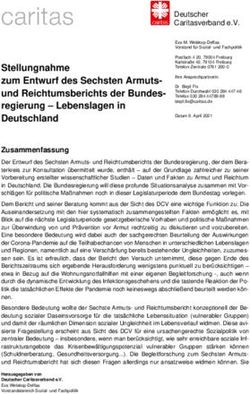 Deutscher Caritasverband e.V - Armuts- und Reichtumsbericht