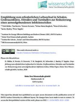Empfehlung zum erforderlichen Luftwechsel in Schulen, Gro&szlig;raumb&uuml;ros, H&ouml;rs&auml;len und Turnhallen zur Reduzierung eines aerosolgebundenen Infektionsrisikos