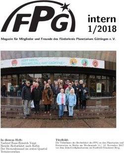 Intern 1/2018 - F&ouml;rderkreis Planetarium G&ouml;ttingen