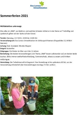 Sommerferien 2021 - Eva Lorenz Umweltstation