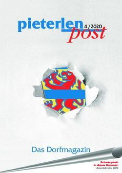 Pieterlen post - Das Dorfmagazin 4 /2020 - Einwohnergemeinde Pieterlen