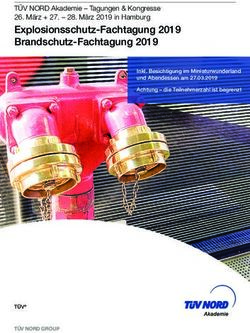 Explosionsschutz-Fachtagung 2019 Brandschutz-Fachtagung 2019