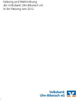Satzung und Wahlordnung der Volksbank Ulm-Biberach eG in der Fassung Juni 2012