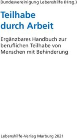 Teilhabe durch Arbeit - Ergänzbares Handbuch zur beruflichen Teilhabe von Menschen mit Behinderung - Bundesvereinigung Lebenshilfe eV