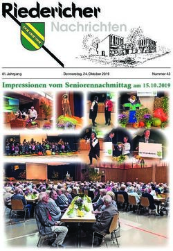 Nachrichten Impressionen vom Seniorennachmittag am 15.10.2019 - 61.Jahrgang Donnerstag,24.Oktober2019 - Gemeinde Riederich