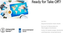 Ready for Take Off? Jan Fehr Departementsleiter Public Health Zentrum f&uuml;r Reisemedizin & &Uuml;bertragbare Krankheiten Institut f&uuml;r Epidemiologie ...