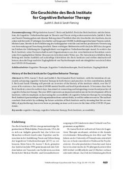 Die Geschichte des Beck Institute for Cognitive Behavior Therapy
