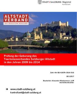 Prüfung der Gebarung des Tourismusverbandes Salzburger Altstadt in den Jahren 2009 bis 2014 - www.stadt-salzburg.at