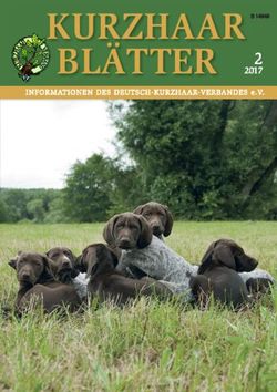 KURZHAAR BL&Auml;TTER 2 2017 - Deutsch Kurzhaar