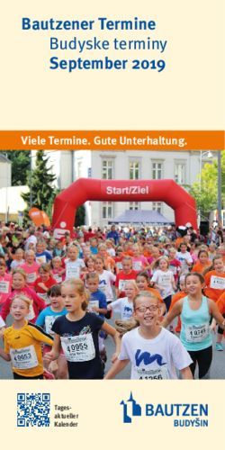 Bautzener Termine Budyske terminy September 2019 - Viele Termine. Gute Unterhaltung.