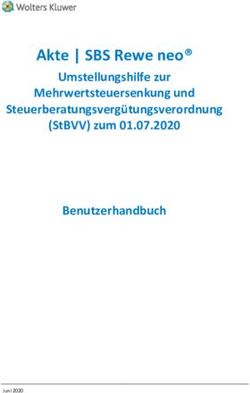 AKTE | SBS REWE NEO UMSTELLUNGSHILFE ZUR MEHRWERTSTEUERSENKUNG UND STEUERBERATUNGSVERG&Uuml;TUNGSVERORDNUNG (STBVV) ZUM 01.07.2020 BENUTZERHANDBUCH ...