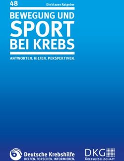 SPORT BEI KREBS 48 - Deutsche Krebshilfe