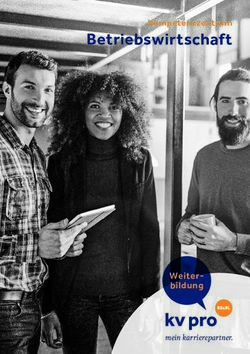 Betriebswirtschaft Kompetenzzentrum - Weiter-bildung - kv pro