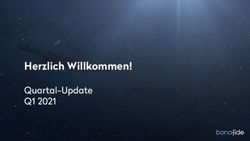 Herzlich Willkommen! Quartal-Update - Q1 2021