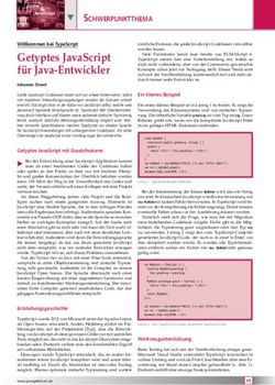 GETYPTES JAVASCRIPT F&Uuml;R JAVA-ENTWICKLER - WILLKOMMEN BEI TYPESCRIPT - SIGS DATACOM