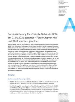 BUNDESF&Ouml;RDERUNG F&Uuml;R EFFIZIENTE GEB&Auml;UDE (BEG) AM 01.01.2021 GESTARTET - F&Ouml;RDERUNG VON KFW UND BAFA WIRD NEU GEORDNET