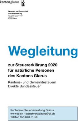 Wegleitung zur Steuererkl&auml;rung 2020 f&uuml;r nat&uuml;rliche Personen des Kantons Glarus - Kanton Glarus