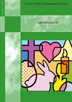 Gemeindebrief Aus der Ev.-luth. Kirchengemeinde Wacken - Aus er Ev.-luth. Kirchenge- Luth. Kirchengemeinde ...