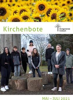 Kirchenbote - MAI - JULI 2021 - Ev.-Luth. Kirchgemeinde Groitzsch