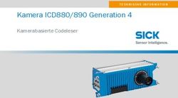 Kamera ICD880/890 Generation 4 - Kamerabasierte Codeleser TECHNISCHE INFORMATION