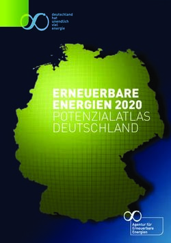 ERNEUERBARE ENERGIEN 2020 POTENZIALATLAS DEUTSCHLAND