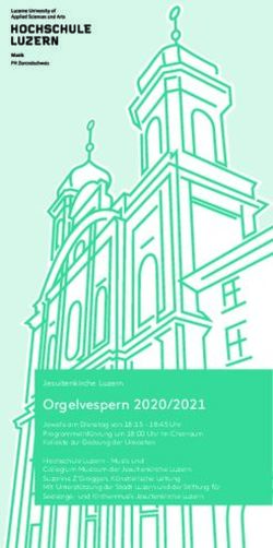 Orgelvespern 2020/2021 - Jesuitenkirche Luzern - Katholische Kirche Stadt Luzern