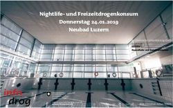 Nightlife- und Freizeitdrogenkonsum Donnerstag 24.01.2019 Neubad Luzern - Bild: Christian Felber/MIGN