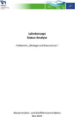 Lahnkonzept Status-Analyse - Teilbericht "Ökologie und Naturschutz" - Wasserstraßen- und Schifffahrtsamt Koblenz Mai 2019 - Lahnkonzept Status ...