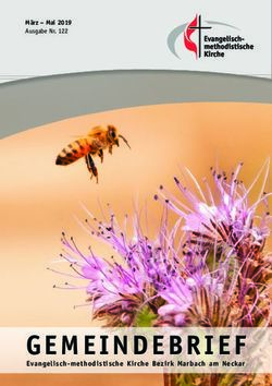 GEMEINDEBRIEF - M&Auml;RZ - MAI 2019 AUSGABE NR. 122 - EVANGELISCH-METHODISTISCHE KIRCHE BEZIRK MARBACH AM NECKAR - EMK ERL&Ouml;SERKIRCHE MARBACH