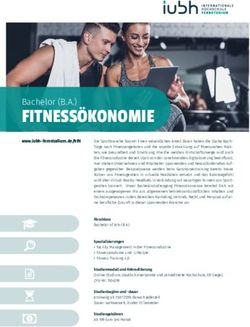 FITNESS&Ouml;KONOMIE Bachelor (B.A.) - IUBH Fernstudium