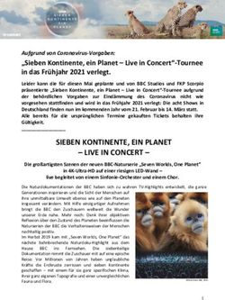 SIEBEN KONTINENTE, EIN PLANET - LIVE IN CONCERT- "Sieben Kontinente, ein Planet - Live in Concert"-Tournee in das Fr&uuml;hjahr 2021 verlegt ...