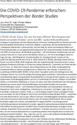 Die COVID-19-Pandemie erforschen: Perspektiven der Border Studies