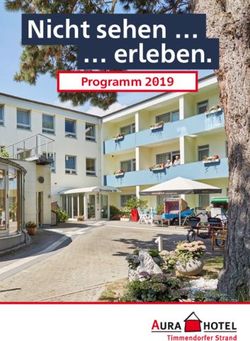 Nicht sehen erleben - Programm 2019 - AURA-Hotel Timmendorfer Strand