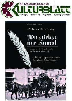 Du stirbst nur einmal - Vulkanlandausstellung - Marktgemeinde St. Stefan im Rosental