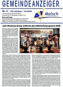 GEMEINDE ANZEIGER - Gemeinde Malsch