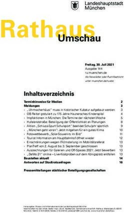 Inhaltsverzeichnis - Umschau