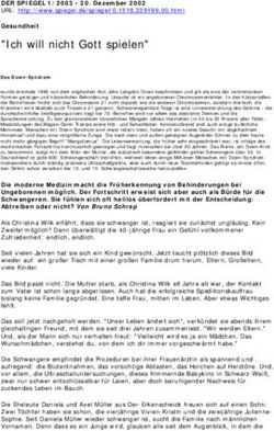 "Ich will nicht Gott spielen" - Gesundheit DER SPIEGEL 1/2003 - Dezember 2002 URL