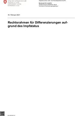 Rechtsrahmen f&uuml;r Differenzierungen auf-grund des Impfstatus - Februar 2021