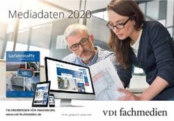 Mediadaten 2020 - TECHNIKWISSEN FÜR INGENIEURE. www.vdi-fachmedien.de