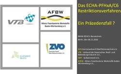 DAS ECHA-PFHXA/C6 RESTRIKTIONSVERFAHREN EIN PR&Auml;ZEDENZFALL ?