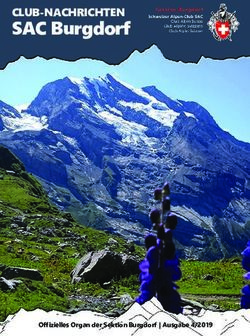 SAC Burgdorf CLUB-NACHRICHTEN - Offizielles Organ der Sektion Burgdorf | Ausgabe 4/2019