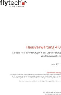 Hausverwaltung 4.0 Aktuelle Herausforderungen in der Digitalisierung von Hausverwaltern Mai 2021