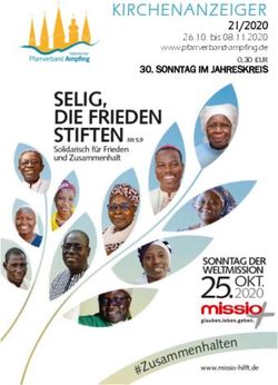 KIRCHENANZEIGER 21/2020 26.10. bis 08.11.2020 www.pfarrverband-ampfing.de - SONNTAG IM JAHRESKREIS - Erzbistum M&uuml;nchen