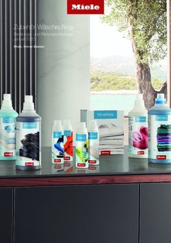 Zubeh&ouml;r W&auml;schepflege Beratungs- und Planungsunterlagen Januar 2020 - Miele. Immer Besser.