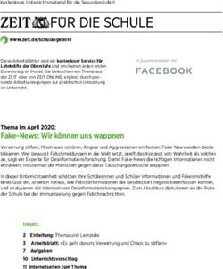 Fake-News: Wir können uns wappnen - Thema im April 2020: Die Zeit